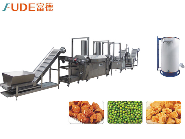 網(wǎng)帶式連續(xù)油炸機(jī)(外加熱)