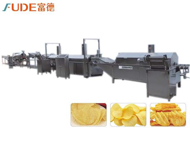 土豆片全自動(dòng)連續(xù)油炸生產(chǎn)線(xiàn)