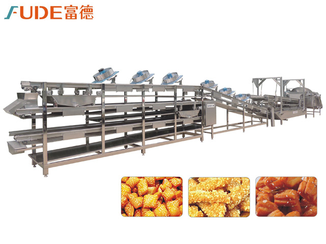 蜜三刀半自動(dòng)油炸生產(chǎn)線(xiàn)